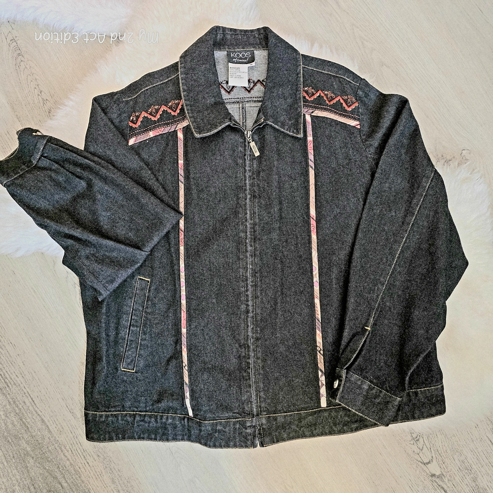 KOOS Embroidered Denim Jacket